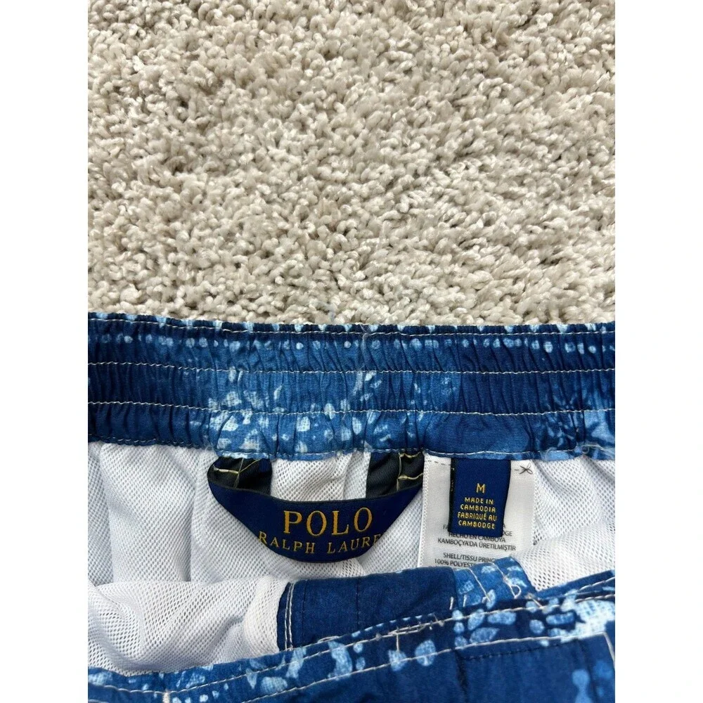 Polo Ralph Lauren Graphic Print Swimwear With Liner Drawstring Mens Medium